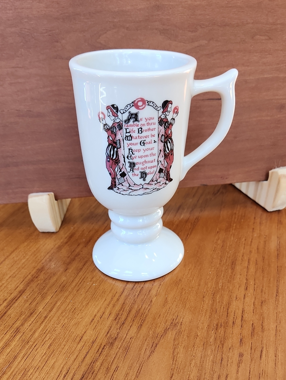 Vintage 1962 Mayflower Donut Shop Pedestal Mug - Sterling Vitrified China